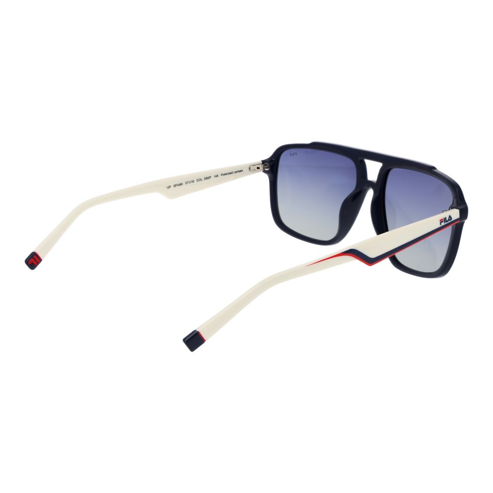 Fila Unisex Sunglasses – Blue Aviator Style, Polarised Lenses