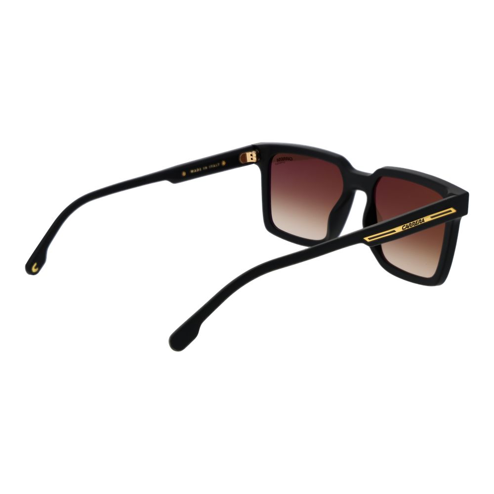 Carrera Men’s Sunglasses – Black Square Frame, Brown Gradient Lenses