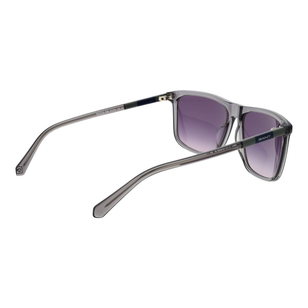 Gant Men’s Sunglasses – Grey Square Frame, Purple Gradient Lenses