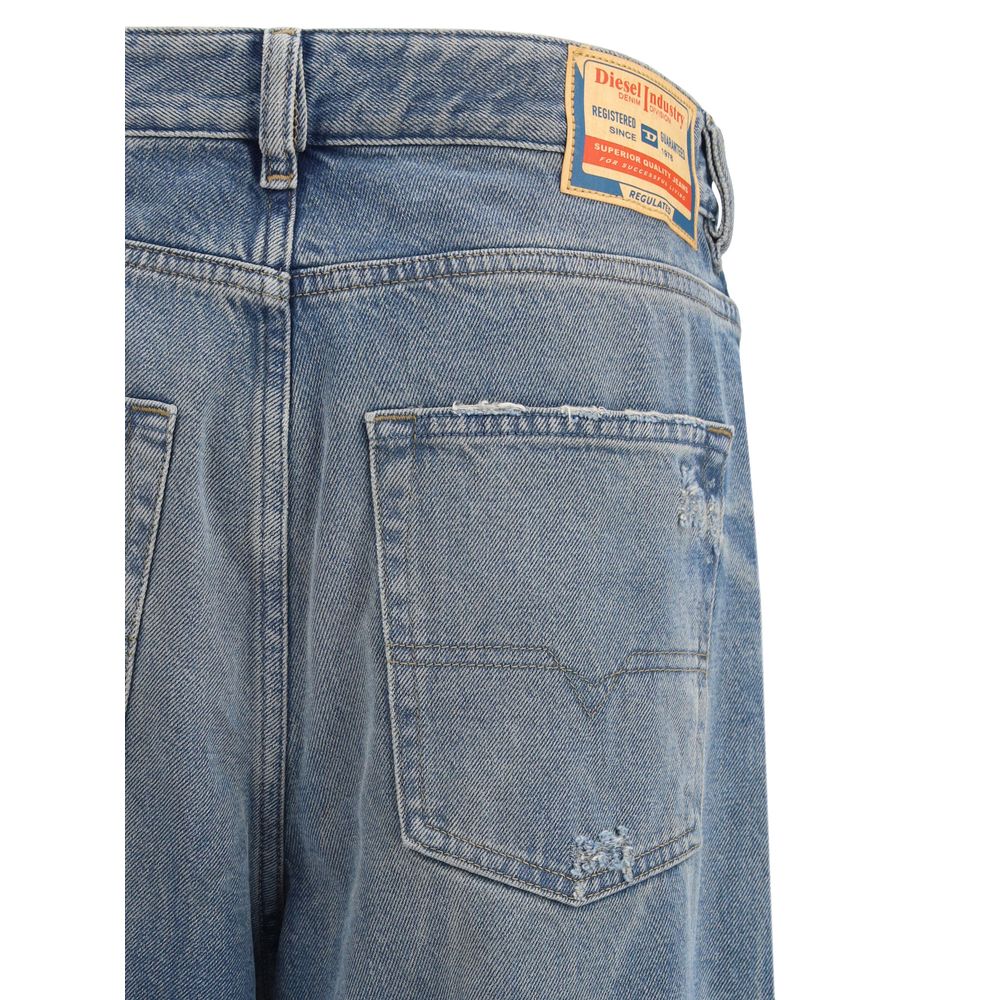 Diesel D-Sire 1996 Blue Cotton Relaxed Fit Jeans