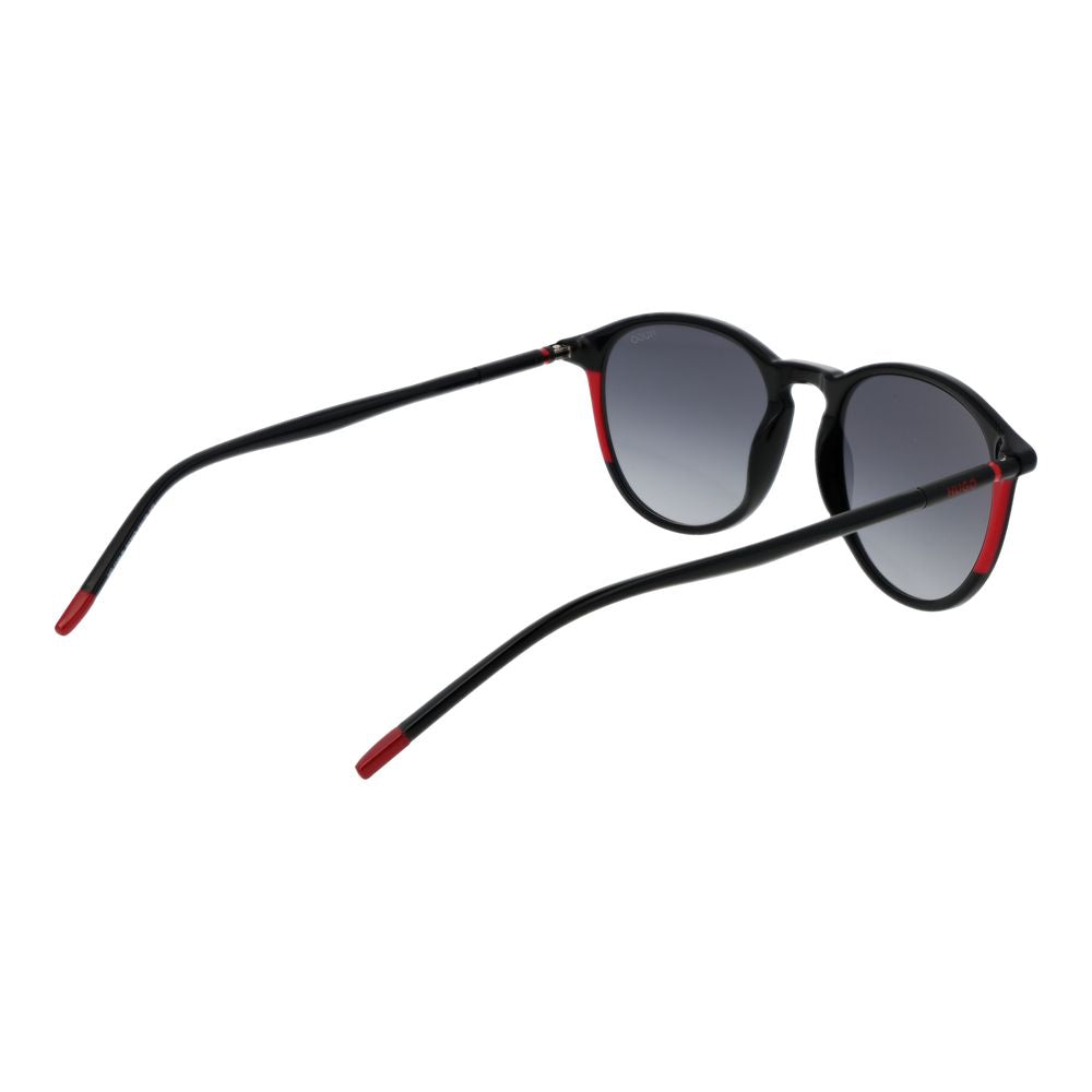 Hugo Boss Men's Black Acetate Sunglasses with Grey Gradient Lenses