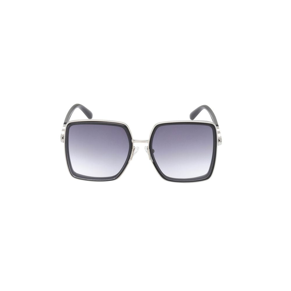 Guess Women’s Sunglasses – Black Metal Frame, Blue Lenses