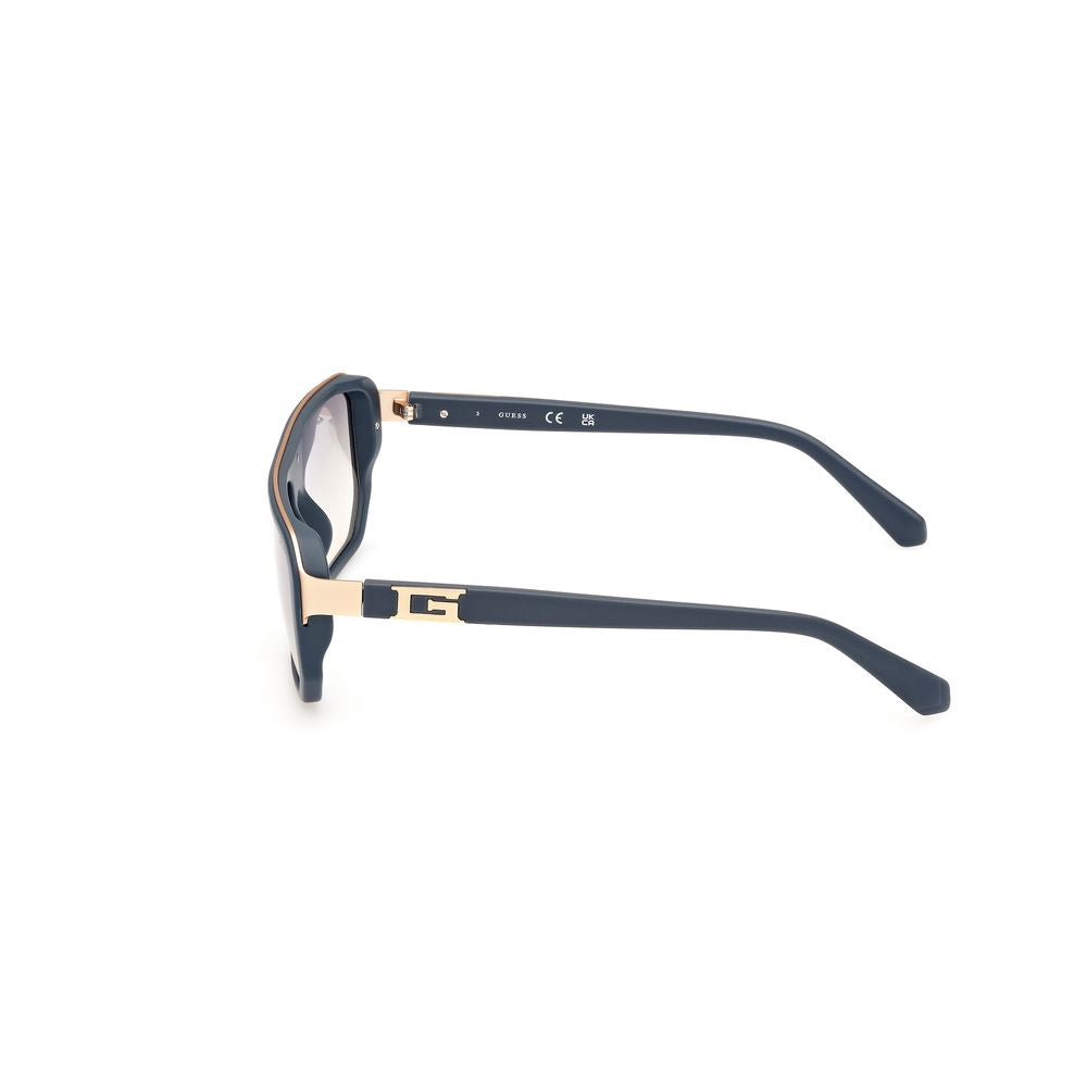 Guess Men’s Sunglasses – Grey Full-Rim Frame, Clear Lenses