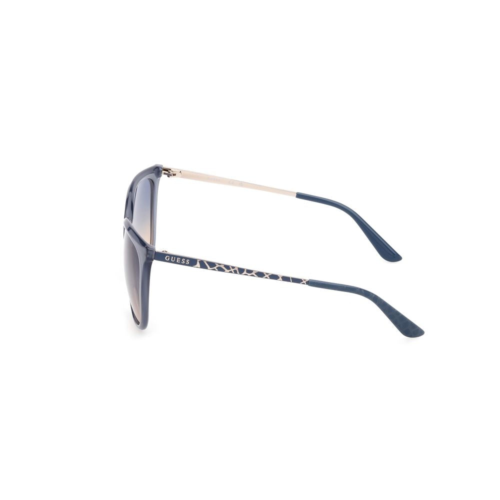 Guess Women’s Sunglasses – Blue Full-Rim Frame, Multicoloured Lenses