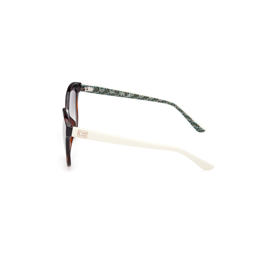 Guess Women’s Sunglasses – Brown Full-Rim Frame, Green Lenses