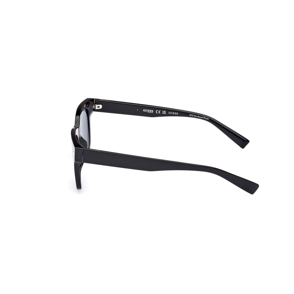 Guess Men’s Sunglasses - Black Full-Rim Frame, Brown Lenses