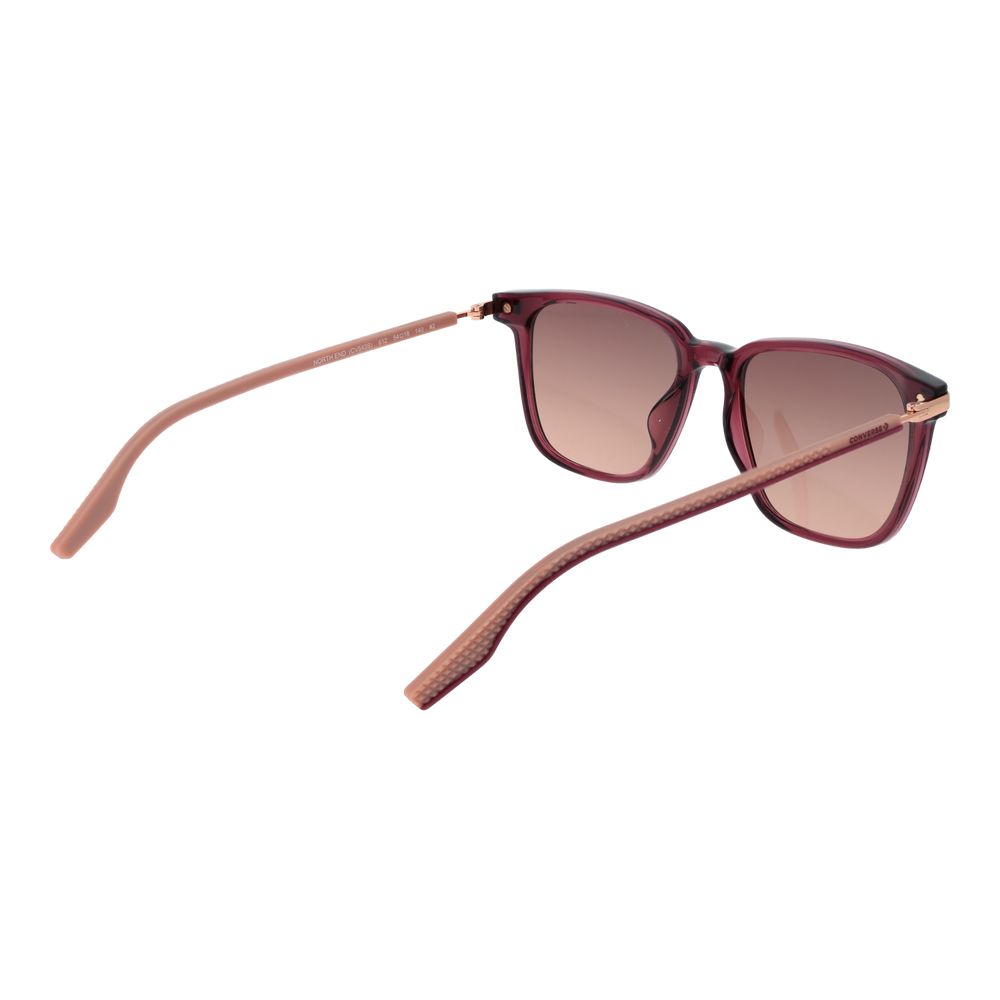 Converse Unisex Sunglasses – Burgundy Square Frame, Brown Gradient Lenses