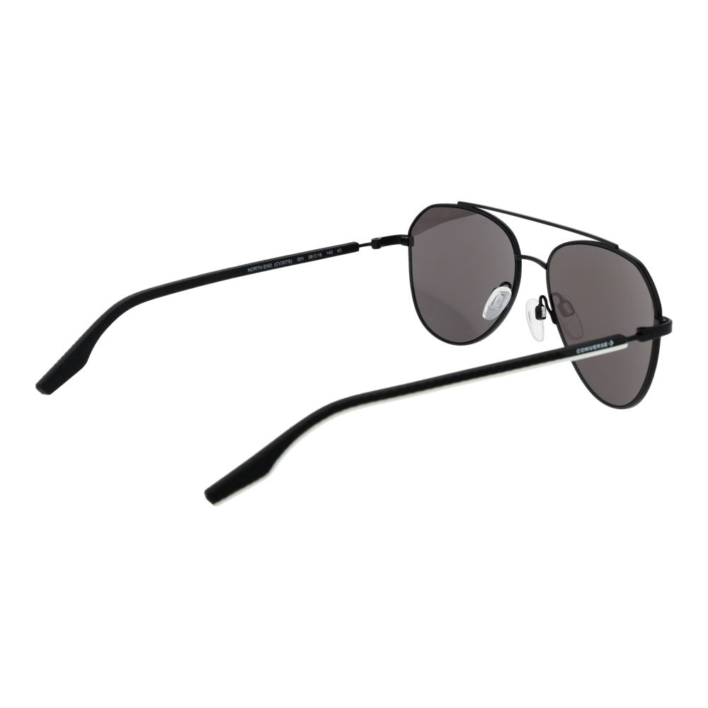 Converse Unisex Sunglasses – Black Aviator Frame, Grey Lenses