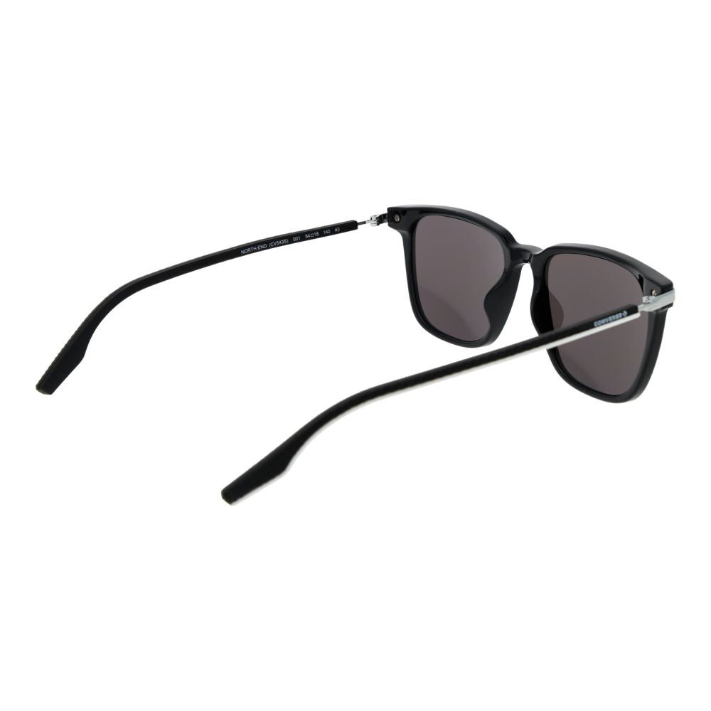 Converse Unisex Sunglasses – Black Square Frame, Grey Lenses