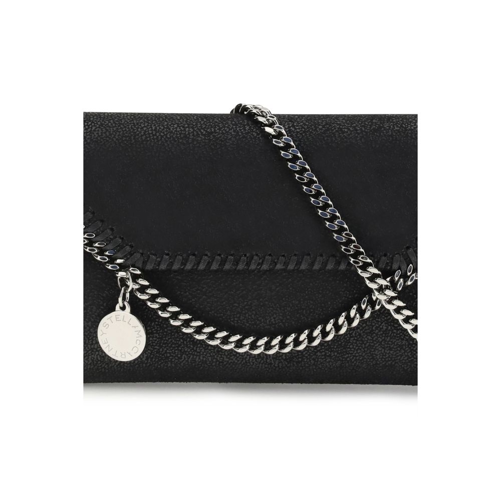 Stella McCartney Silver Polyester Falabella Continental Clutch Bag