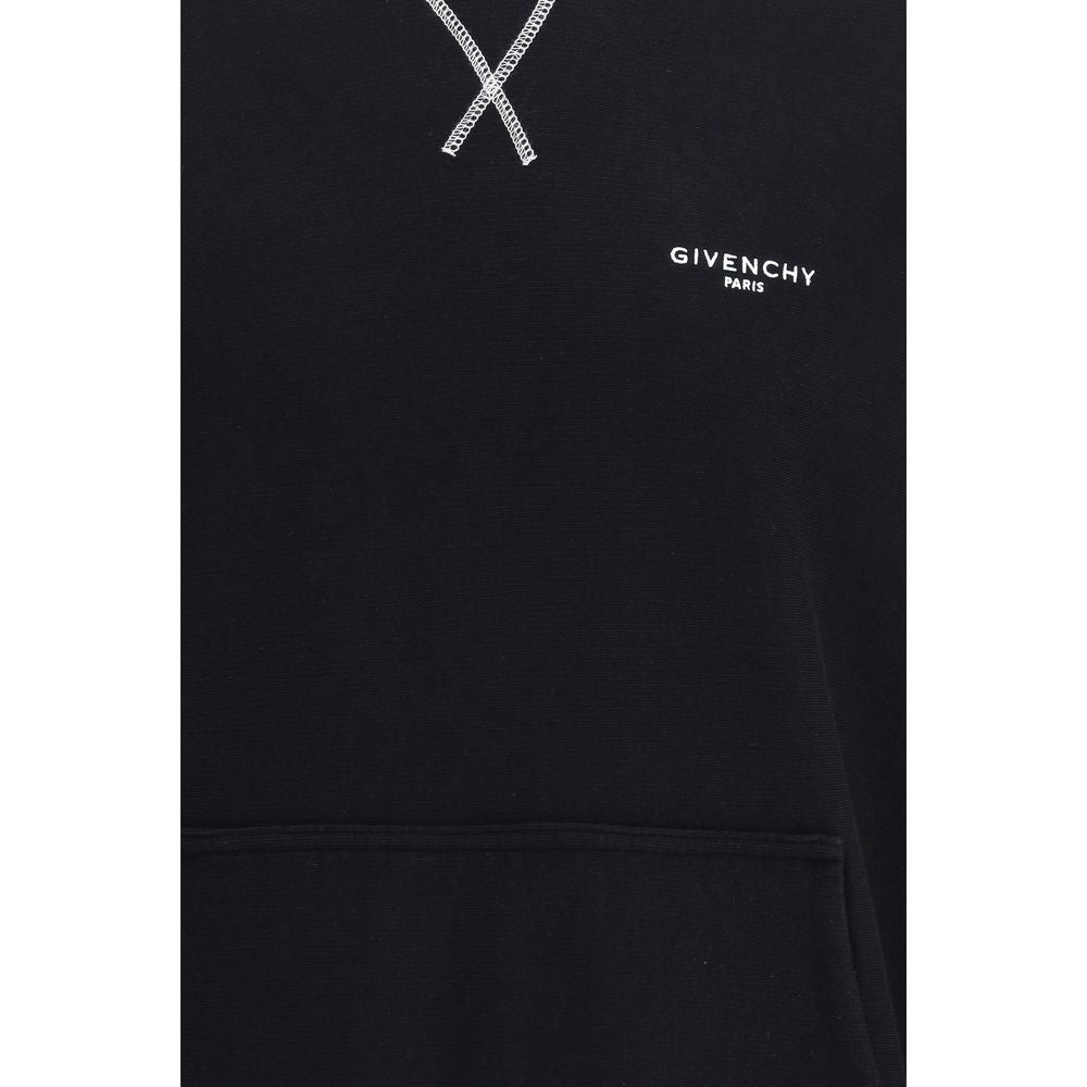 Givenchy Couture Seam Hoodie in Black Cotton