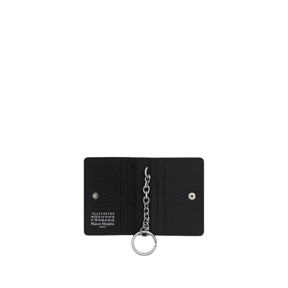 Maison Margiela Black Calf Leather Bos Taurus Keychain