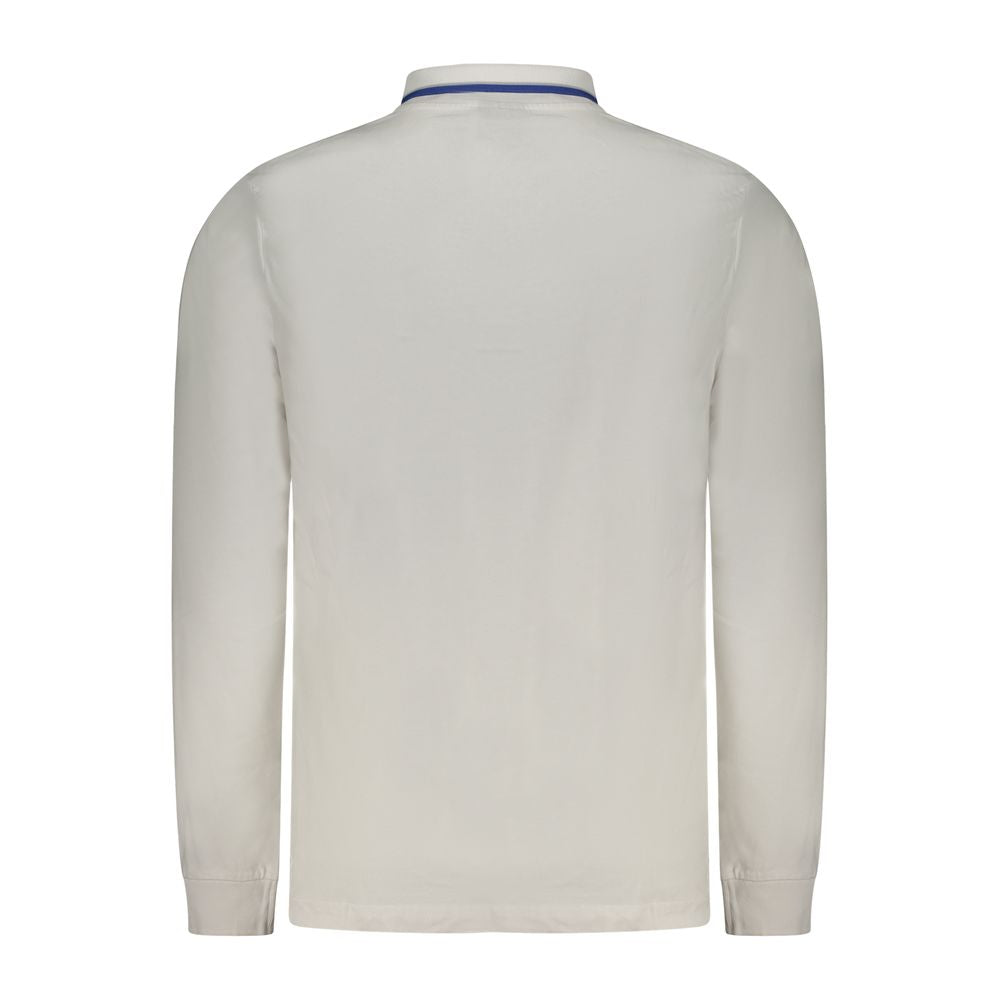 Norway 1963 White Cotton Long-Sleeved Polo Shirt