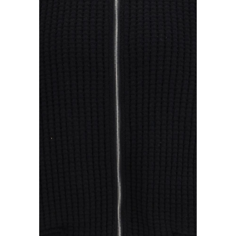 Thom Browne Black Wool Bomber Jacket