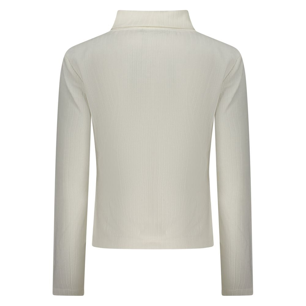 North Sails White Polyester Sweater: Effortless Nautical Style