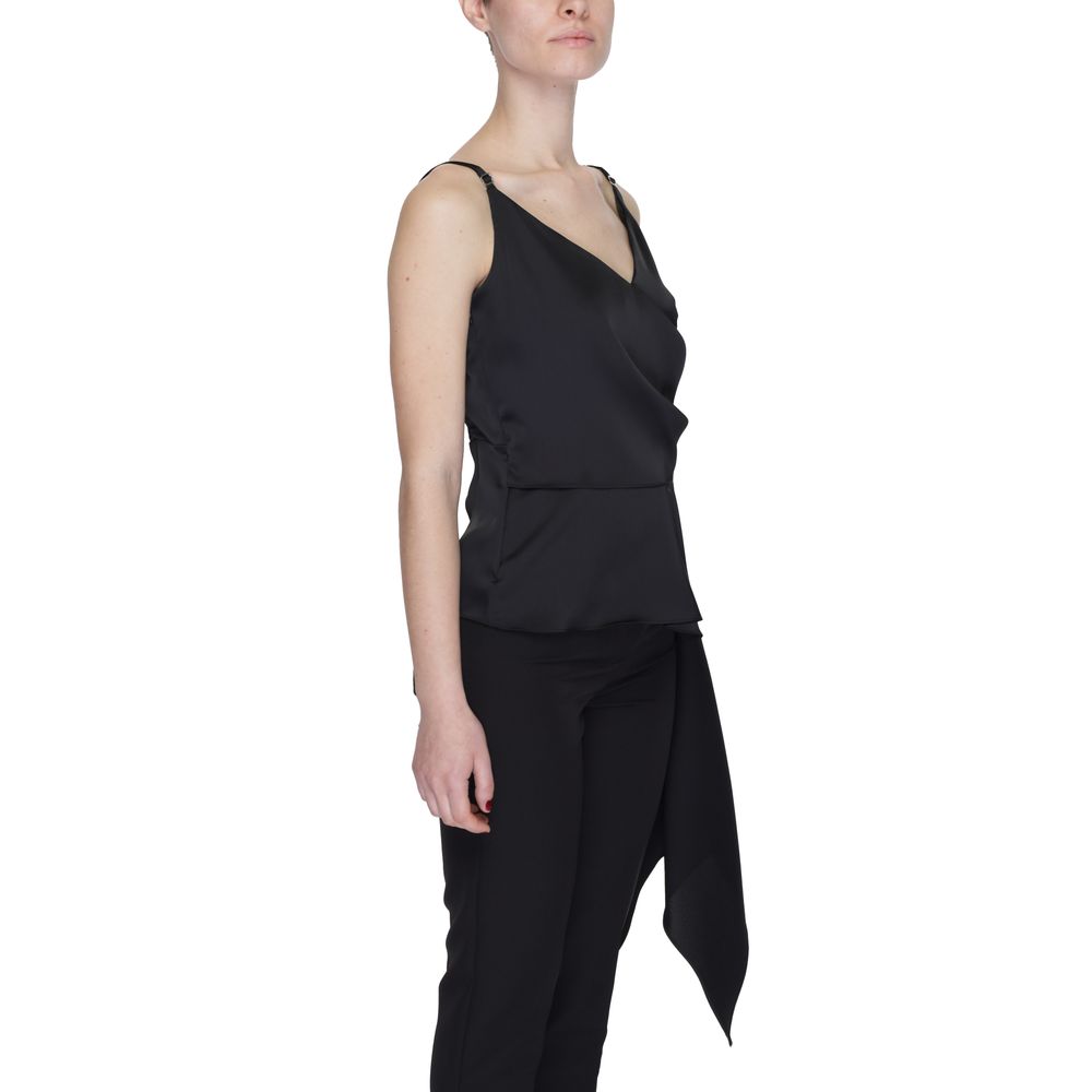 Silence Black Polyester Top - SD8016PE24