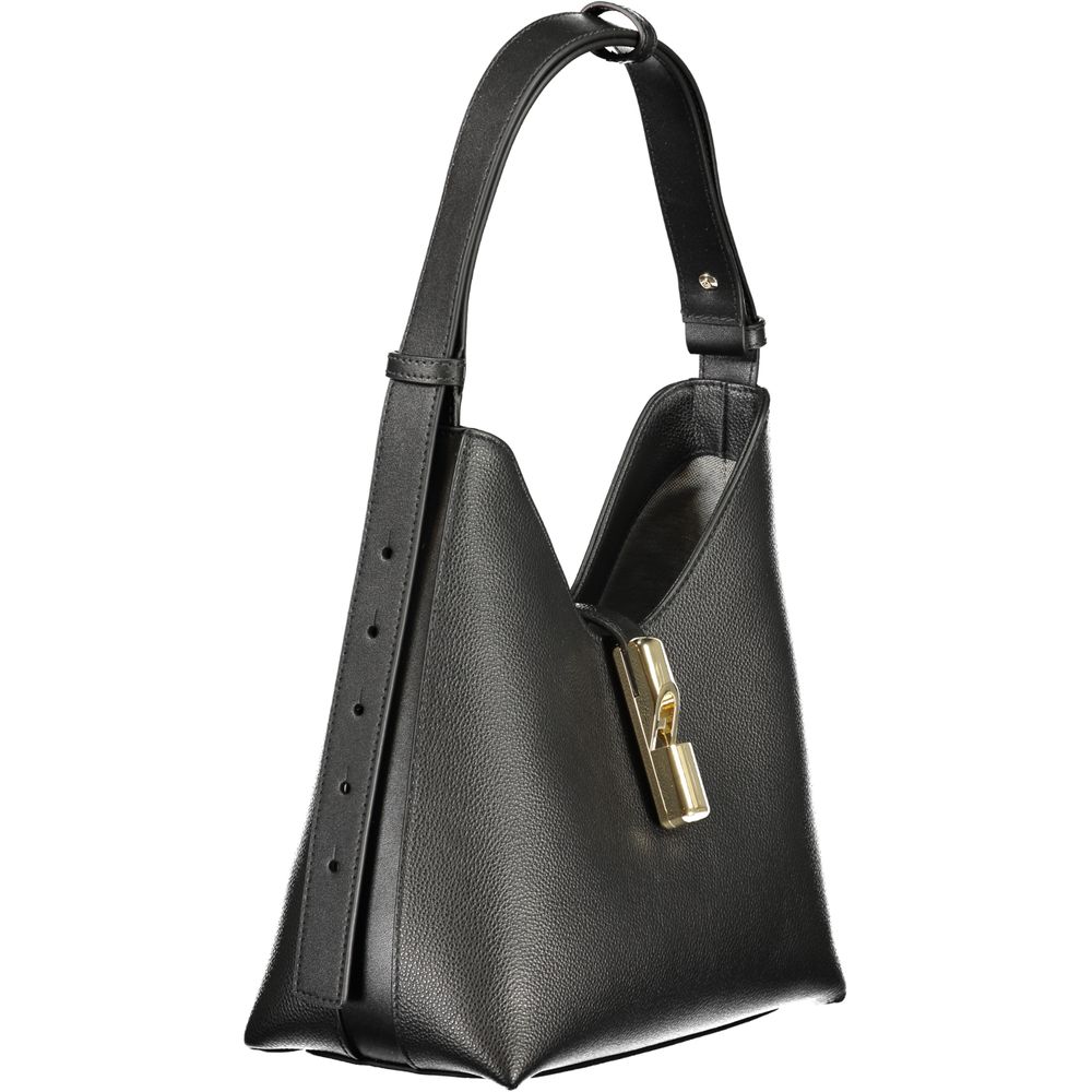 Furla Nero Leather Woman Bag - Sophisticated Italian Elegance