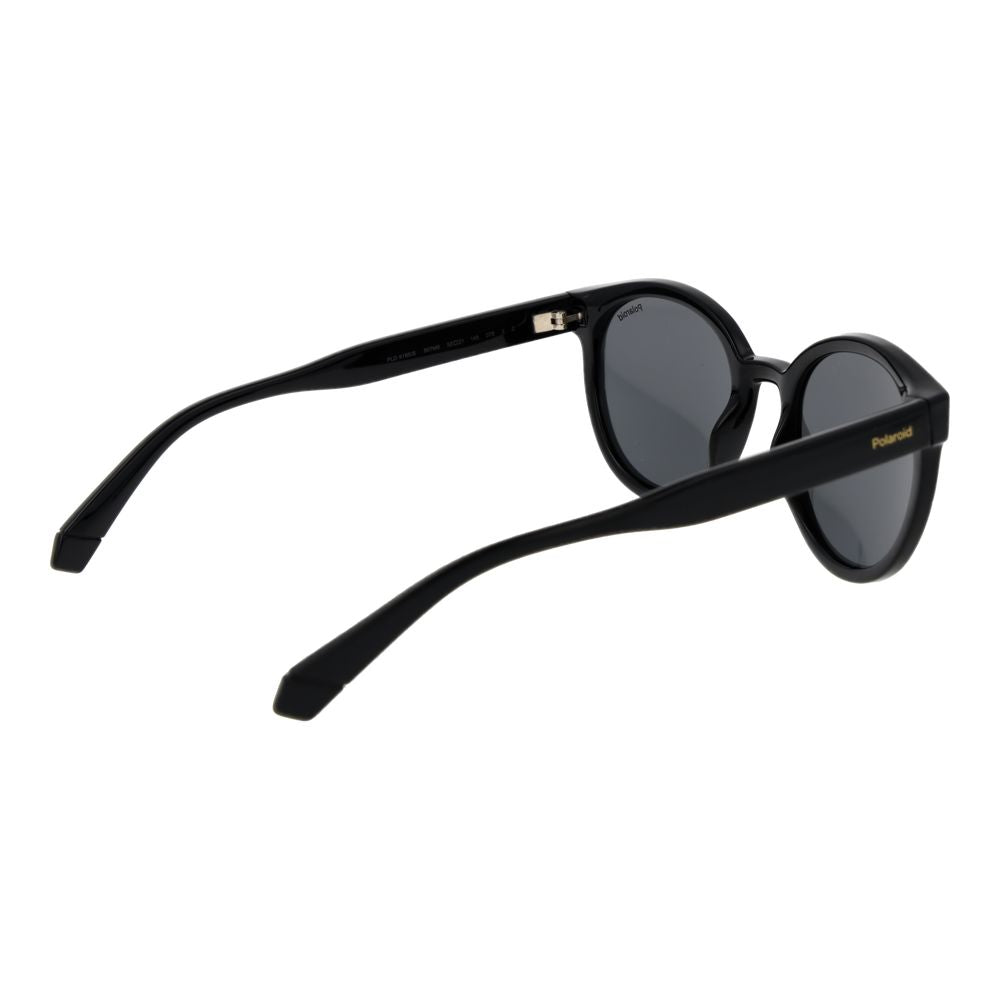 Polaroid Women’s Sunglasses – Black Full-Rim Frame, Grey Polarised Lenses