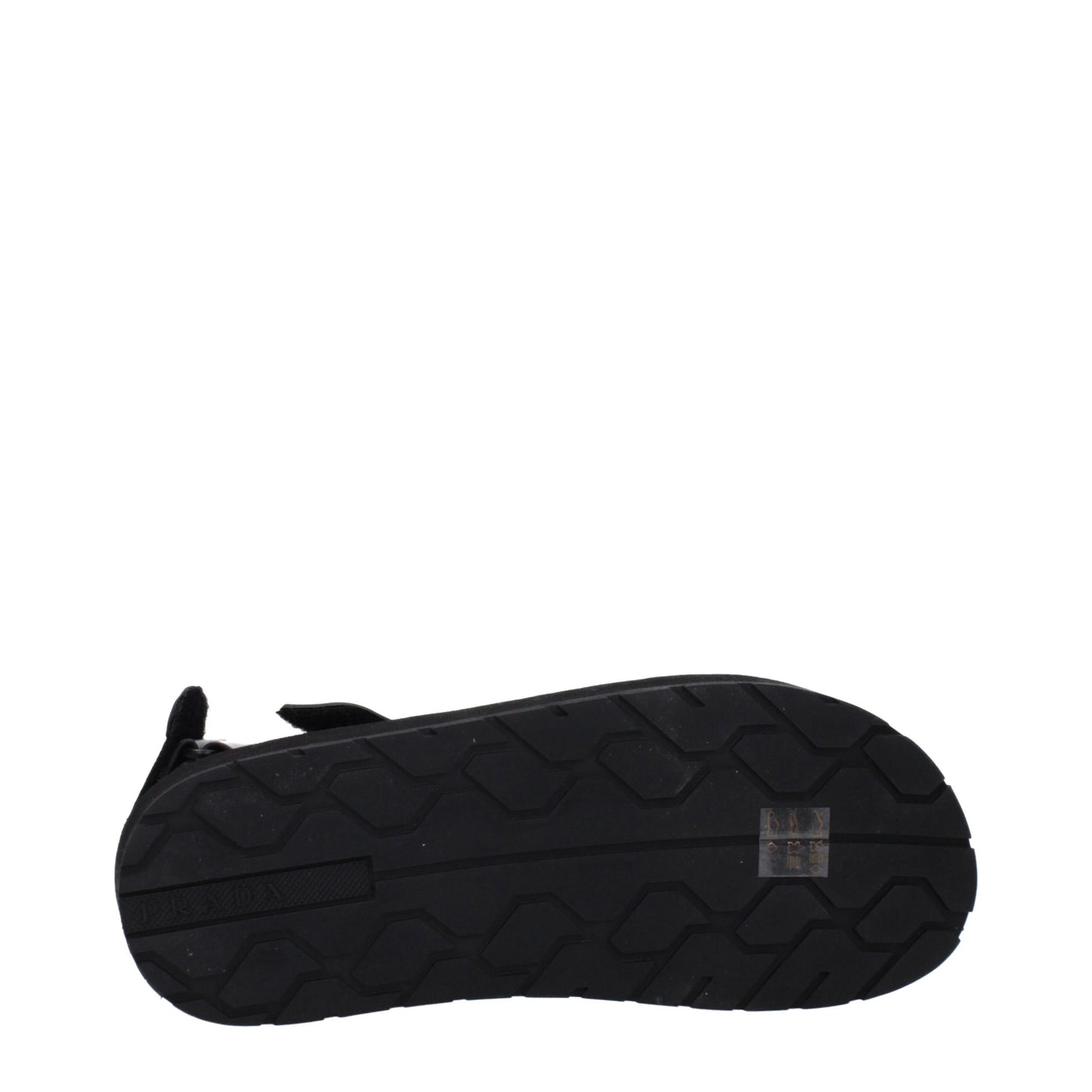 Prada Black Nomad Flat Sandals