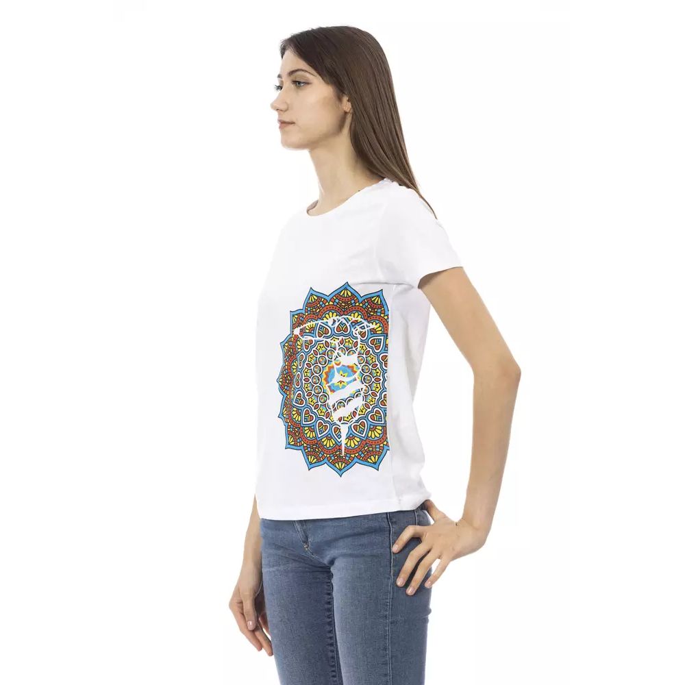 Trussardi Action White Cotton Tank Top for Women