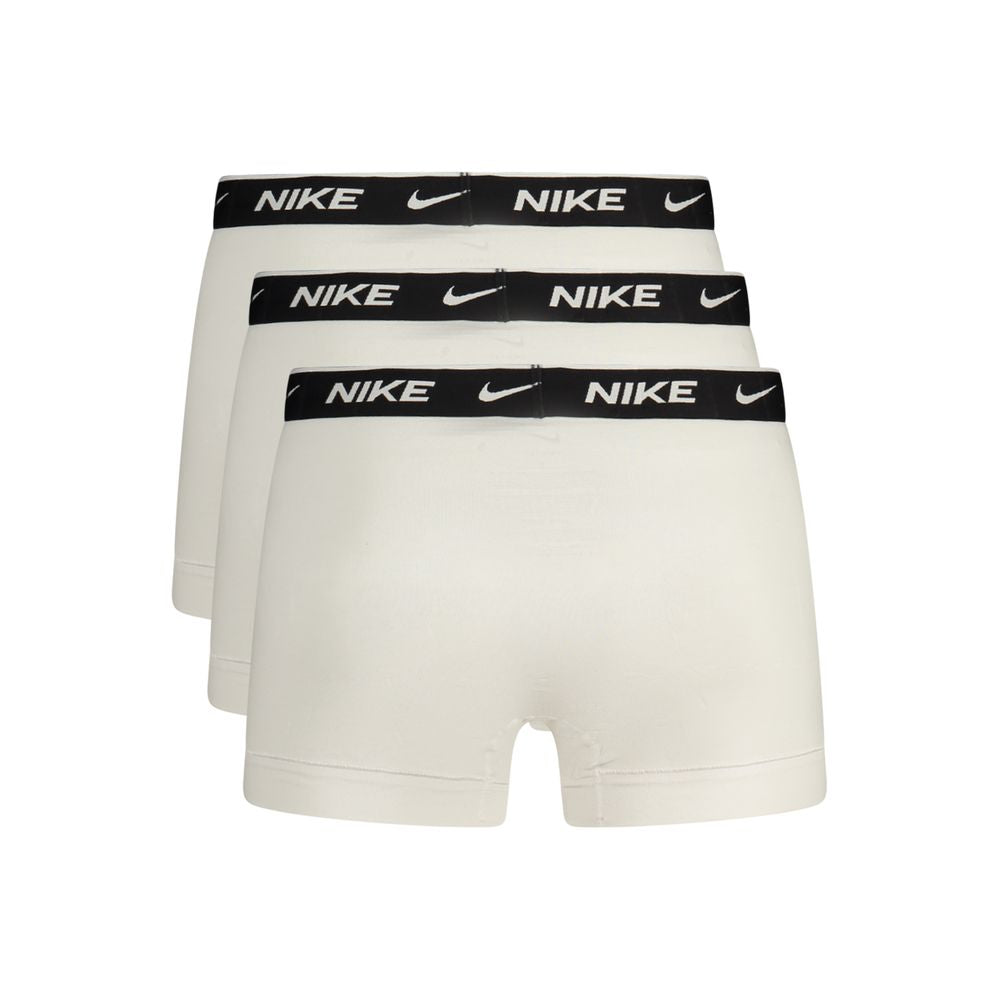 Nike White Cotton Men's Boxer Short - Tri-Pack