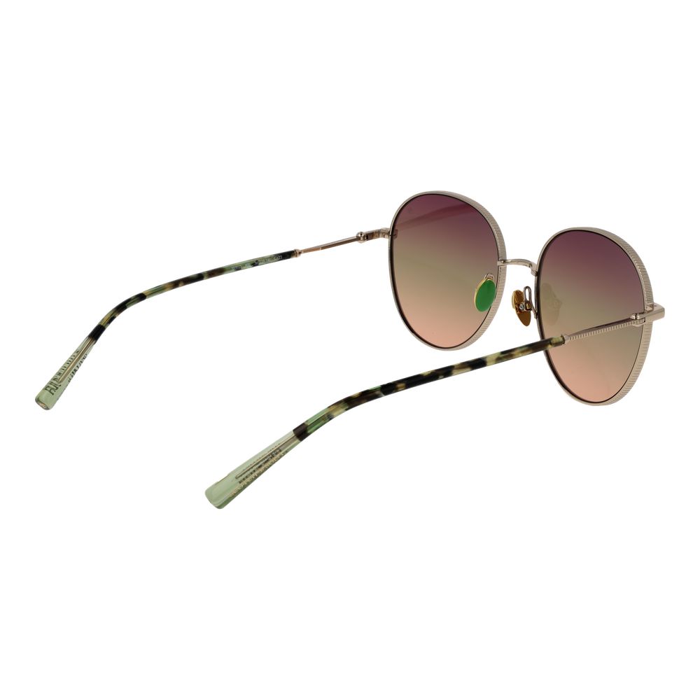 Scotch & Soda Women’s Sunglasses – Rose Gold Round Frame, Gradient Lenses