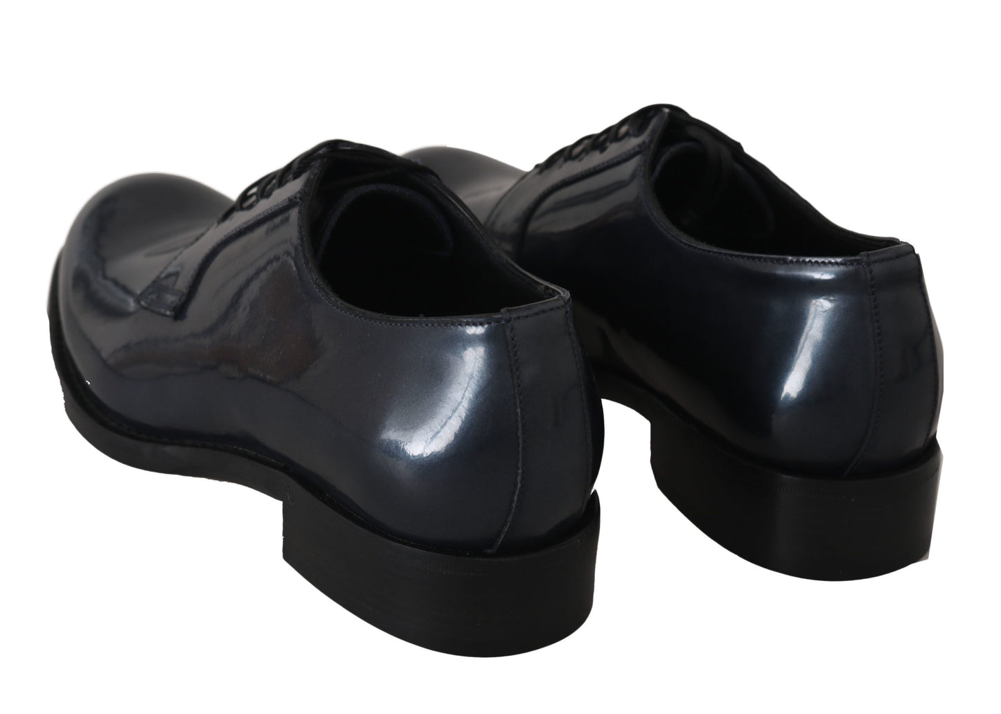 - Elegant Blue Leather Derby Dress Shoes