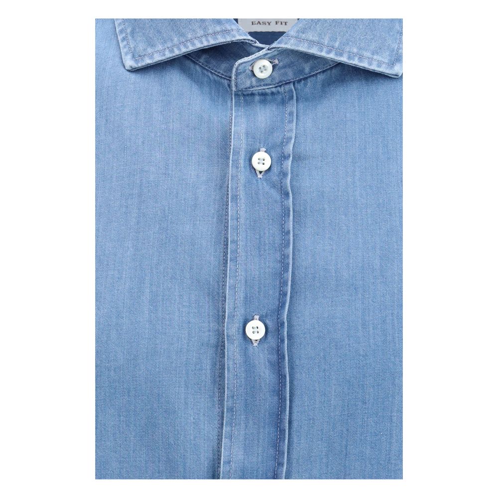 Brunello Cucinelli Blue Denim Shirt - Timeless Luxury