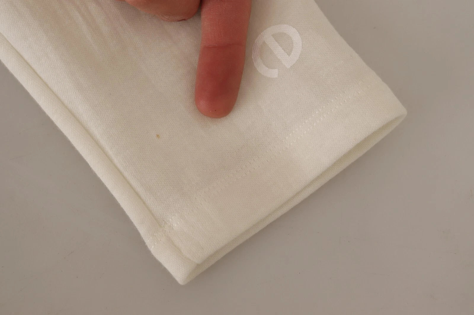 PINKO Beige Logo Long Sleeve Cropped Pullover Sweater