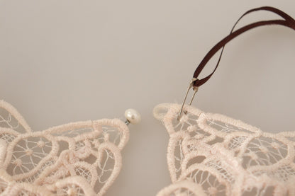 Ermanno Scervino Sheath Tiered Beige Viscose Sleeveless Midi Dress