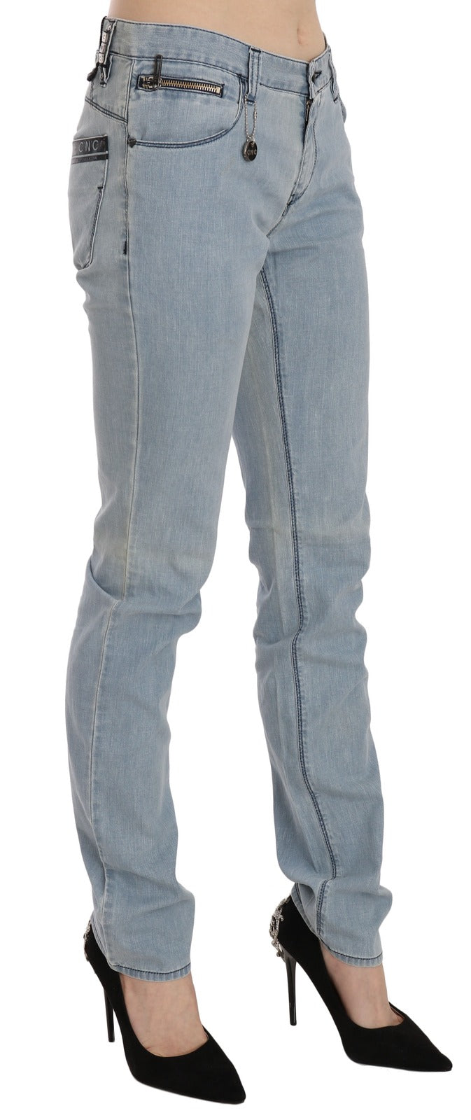 C’N’C COSTUME NATIONAL Light Blue Mid Waist Skinny Denim Jeans