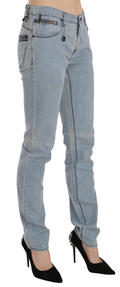 C’N’C COSTUME NATIONAL Light Blue Mid Waist Skinny Denim Jeans
