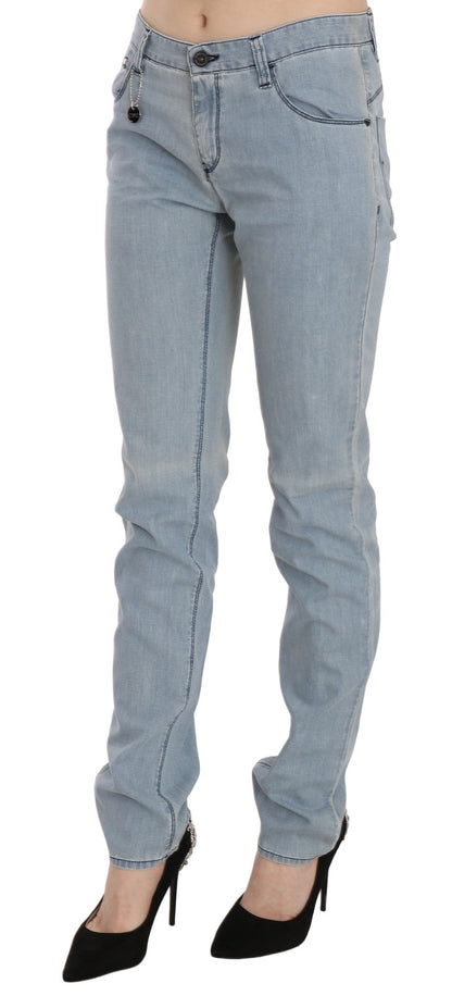 C’N’C COSTUME NATIONAL Light Blue Mid Waist Skinny Denim Jeans