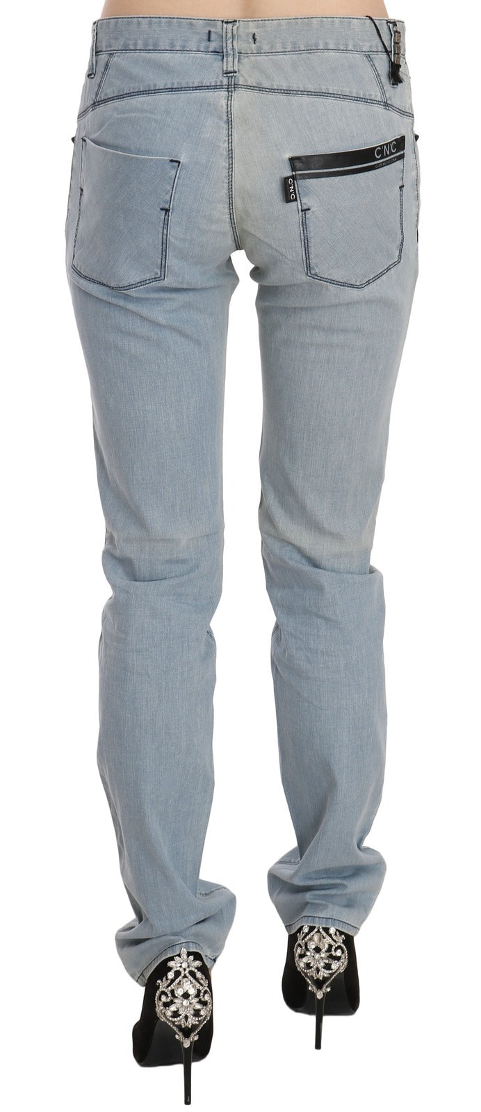 C’N’C COSTUME NATIONAL Light Blue Mid Waist Skinny Denim Jeans