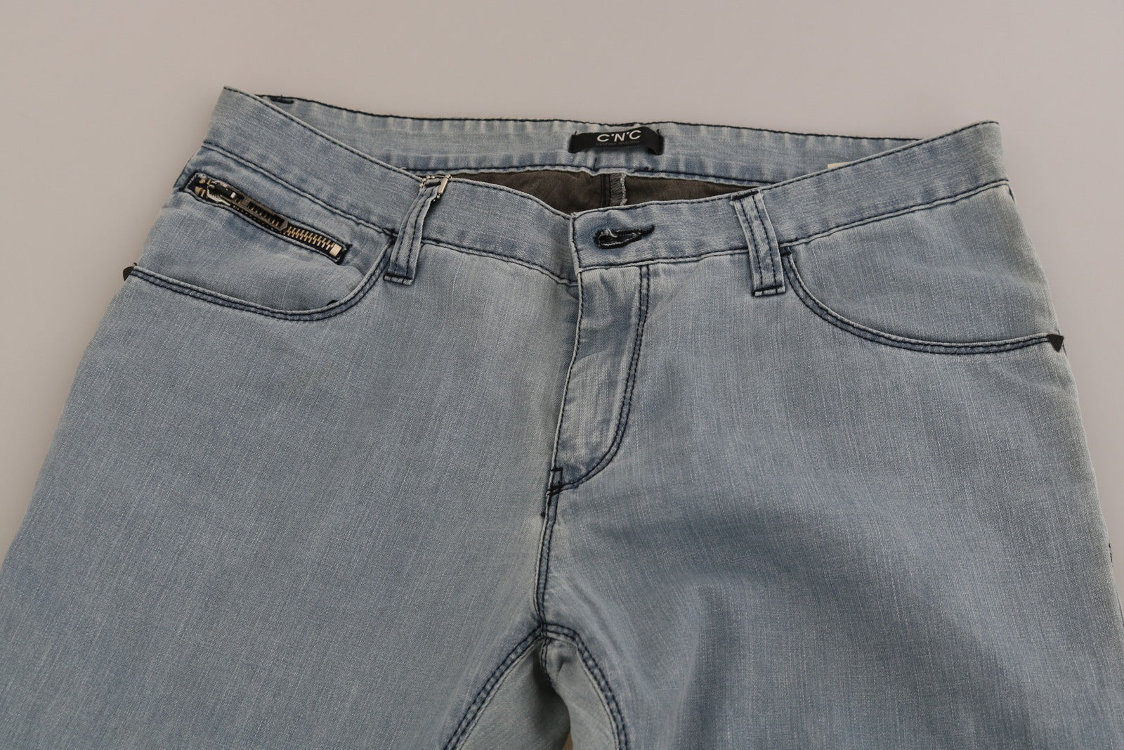 C’N’C COSTUME NATIONAL Light Blue Mid Waist Skinny Denim Jeans