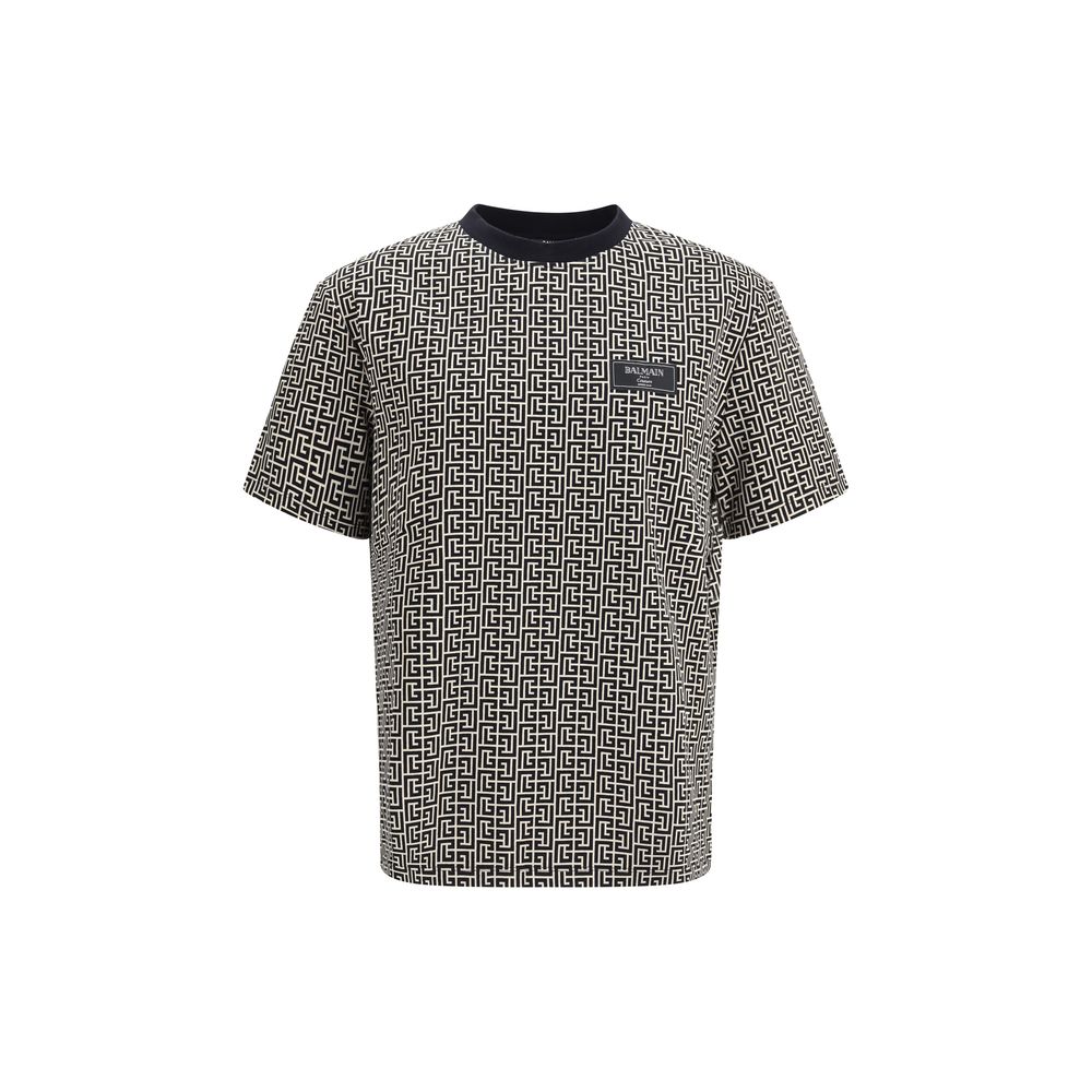 Balmain Multicolor Cotton T-Shirt: Statement Luxe Redefined