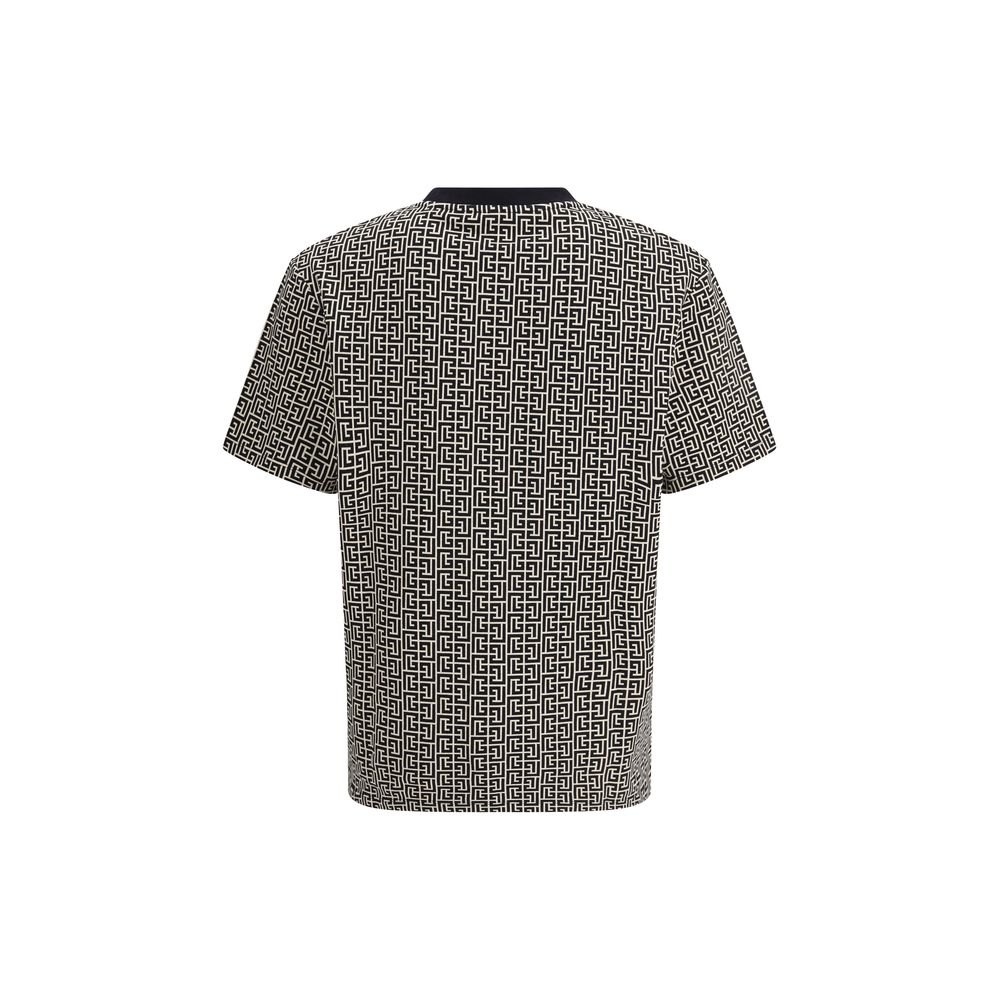 Balmain Multicolor Cotton T-Shirt: Statement Luxe Redefined