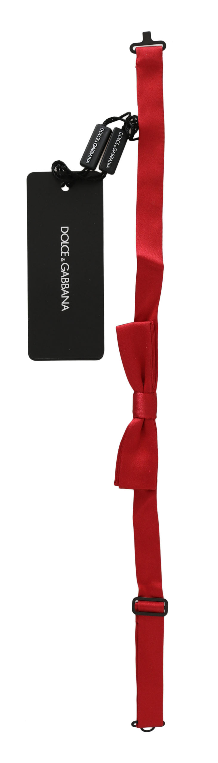  - Elegant Red Silk Bow Tie