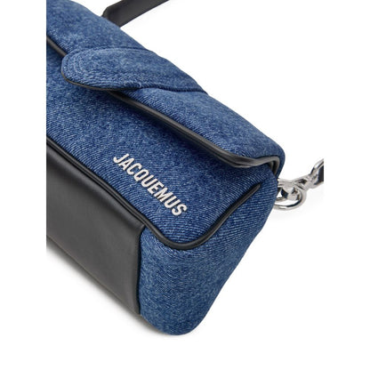 Jacquemus Blue Cotton Handbag - Le Petit Bambimou Mini Shoulder Bag