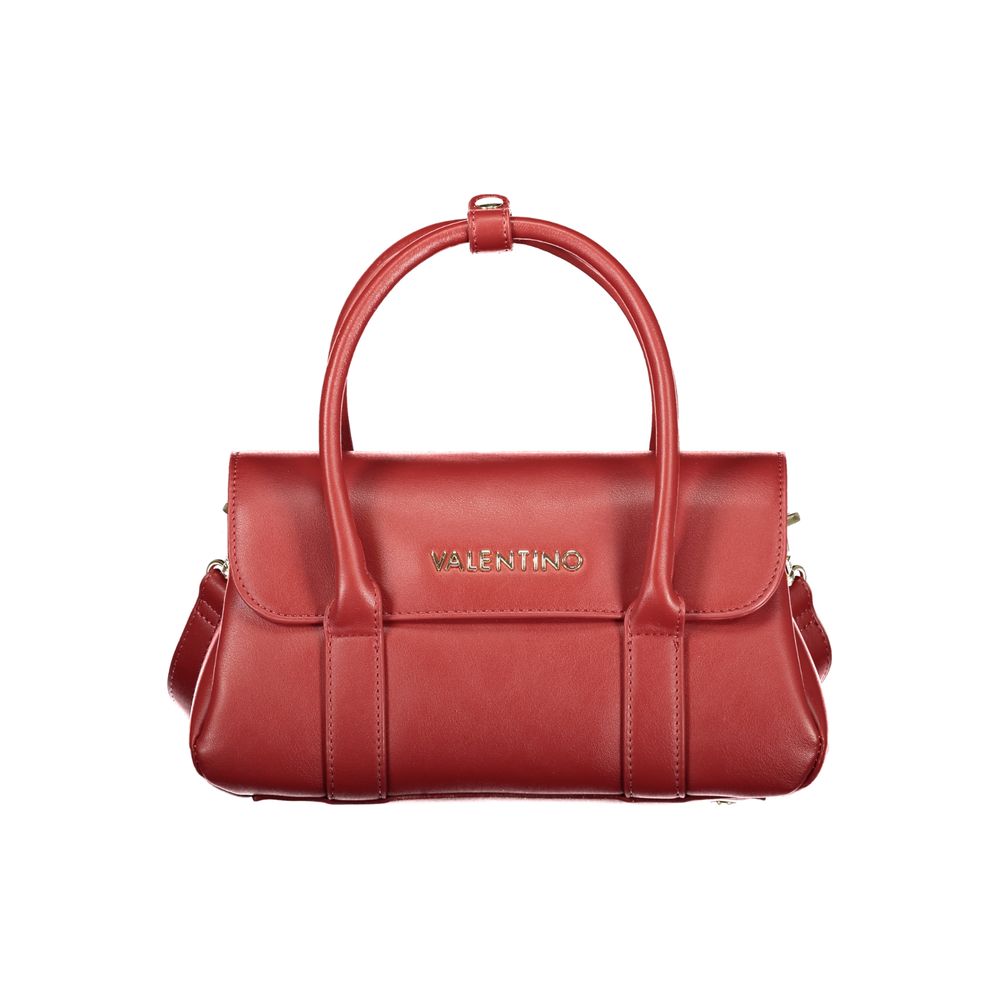 Mario Valentino Rosso Leather Handbag with Elegant Design