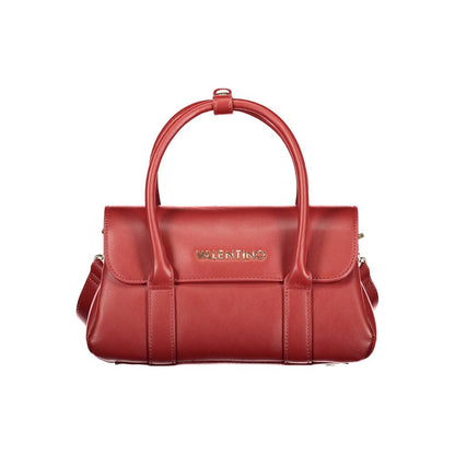 Mario Valentino Rosso Leather Handbag with Elegant Design