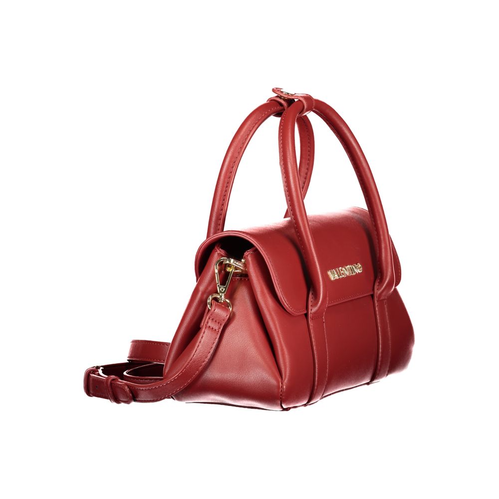 Mario Valentino Rosso Leather Handbag with Elegant Design
