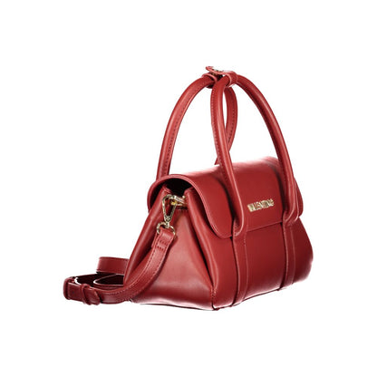 Mario Valentino Rosso Leather Handbag with Elegant Design
