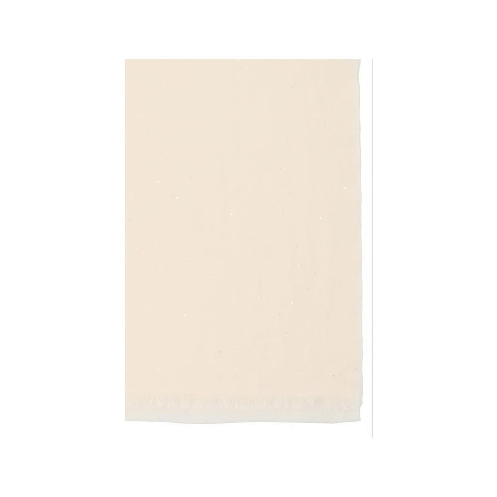 Faliero Sarti White Wool Scarf - Elegance Redefined