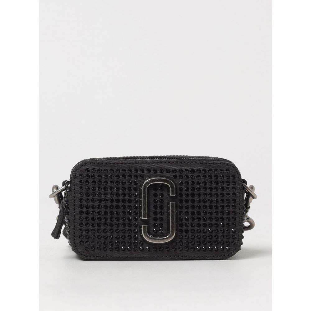 Marc Jacobs Black Crystal Canvas Snapshot Bag