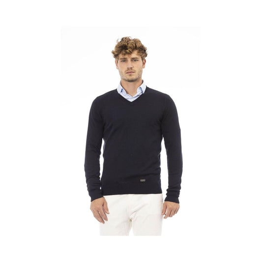 Baldinini Trend Blue Cashmere Sweatshirt