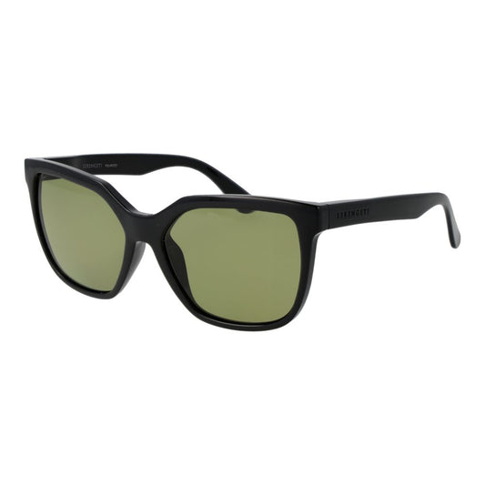 Serengeti Women’s Sunglasses – Black Square Frame, Yellow Lenses