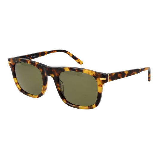 Serengeti Men’s Sunglasses – Brown Square Frame, Green Polarized Lenses