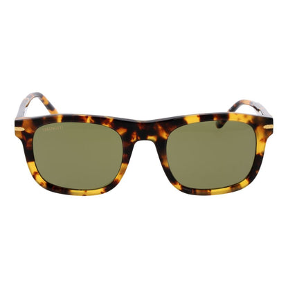 Serengeti Men’s Sunglasses – Brown Square Frame, Green Polarized Lenses
