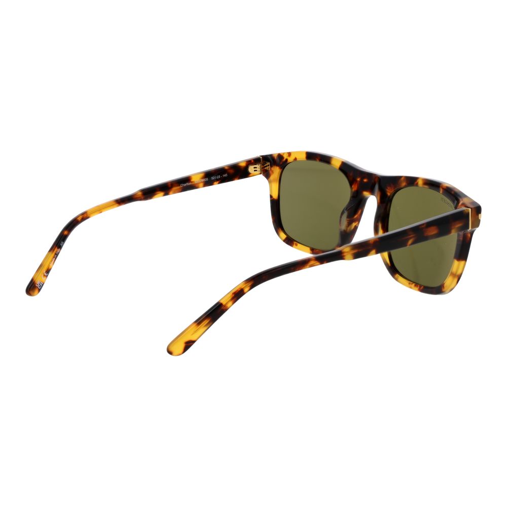 Serengeti Men’s Sunglasses – Brown Square Frame, Green Polarized Lenses